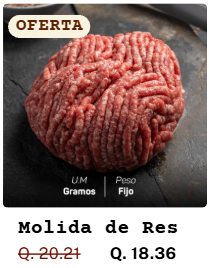 Molida de Res
